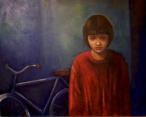 "La infancia perdida", óleo de Marina Braga Palacios
